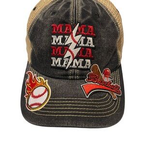 Black and Tan Baseball Cap with Patches